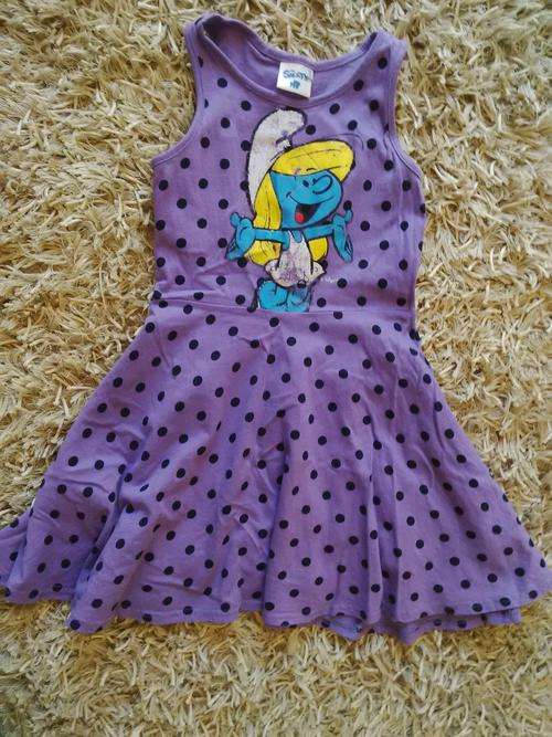 SMURFETTE CUTE GIRLS DRESS 6/7 YEARS