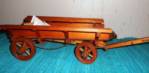 Vintage wooden wagon.