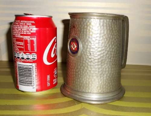 Hammered English Pewter Clan Maintosh Tankard