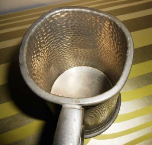 Hammered English Pewter Clan Maintosh Tankard