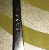 Set of Silver plated Art Deco Scallop Shell Dessert Spoons & Serving Spoon