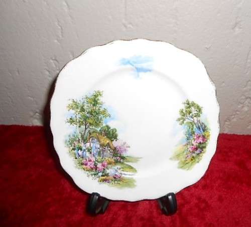Royal Vale Bone China Side Plate Country Cottage ¿ B7
