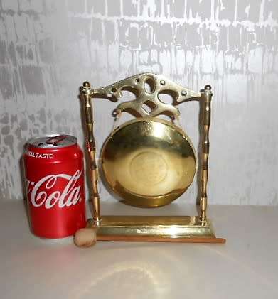 Solid Brass Dinner Gong with striker