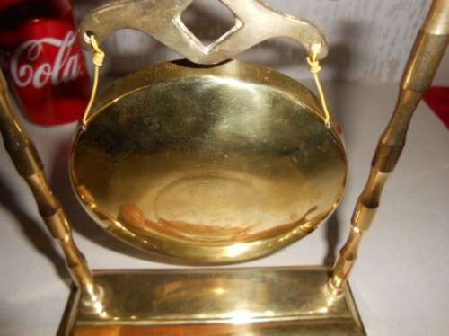 Solid Brass Dinner Gong with striker