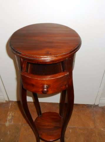 Beautiful Double Tier Palm Stand with Drawer