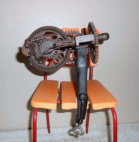 Antique Cast Iron Apple Peeler Sinclair Scott Baltimore late 1800¿s Iron with Hearts