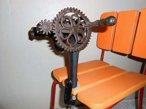 Antique Cast Iron Apple Peeler Sinclair Scott Baltimore late 1800¿s Iron with Hearts