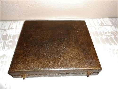 Gorgeous Boxed Genuine Bone Handle  & Plated Fruit Set. Dessert spoons, Forks, Knives c13