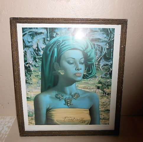 ORIGINAL SIGNED PRINT OF BALINESE GIRL BY TRETCHIKOFF