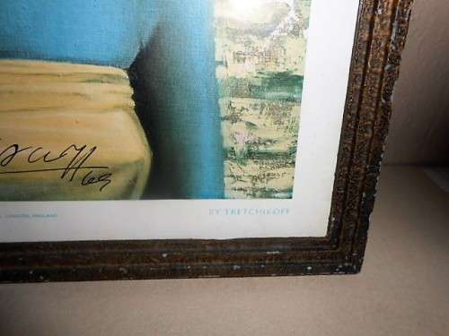 ORIGINAL SIGNED PRINT OF BALINESE GIRL BY TRETCHIKOFF