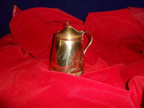 Antique Brass  Lidded Brass Insulated Hot Water Jug by WAS Benson