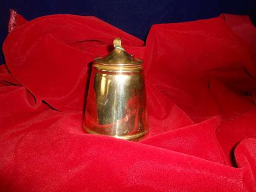 Antique Brass  Lidded Brass Insulated Hot Water Jug by WAS Benson