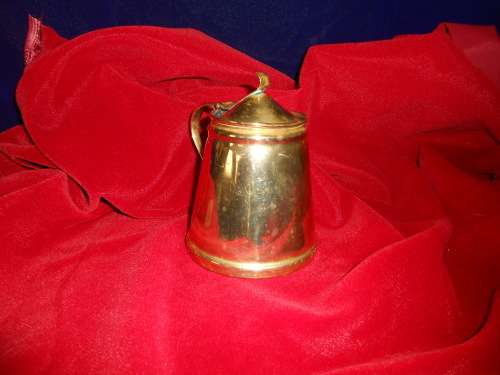 Antique Brass  Lidded Brass Insulated Hot Water Jug by WAS Benson
