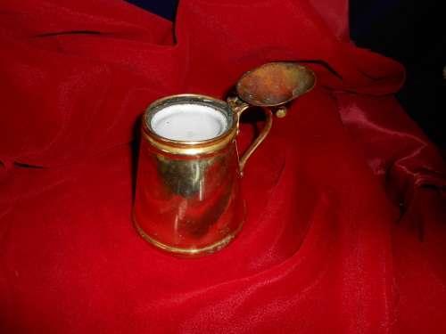 Antique Brass  Lidded Brass Insulated Hot Water Jug by WAS Benson