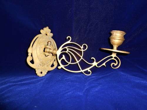 Stunning Brass Art Nouveau Candle Sconce 2 Stunning art