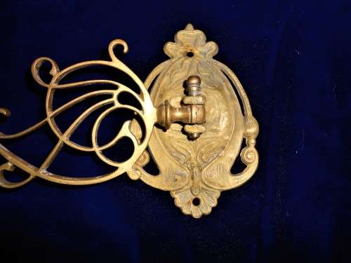 Stunning Brass Art Nouveau Candle Sconce 2 Stunning art