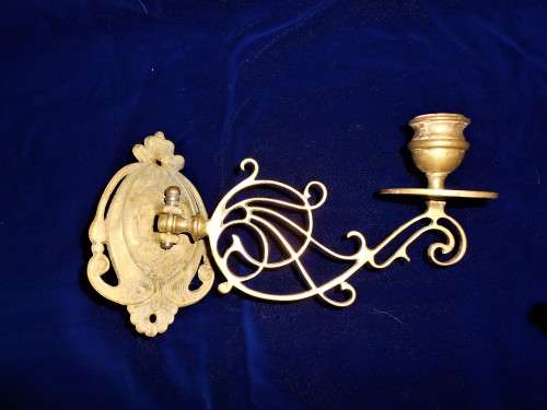 Stunning Brass Art Nouveau Candle Sconce 2 Stunning art