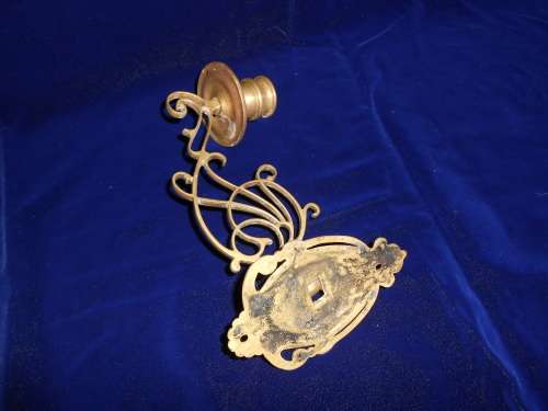 Stunning Brass Art Nouveau Candle Sconce 2 Stunning art