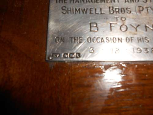 87 Piece Cutlery Canteen with Key Bone Silverplate D.W.T. and Perdoz  hallmark cartouche