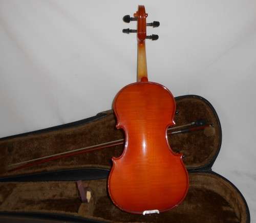 Violin with bow and case 55cm