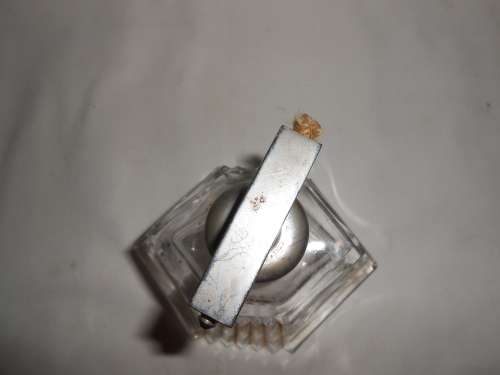 Large Art Deco Cut Crystal Perfume Bottle