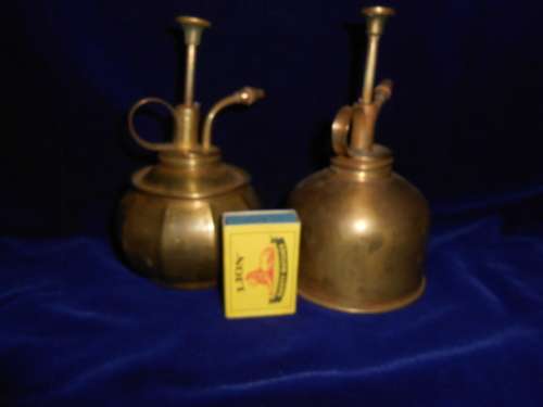 Pair Vintage Brass Plant Sprayers Misters
