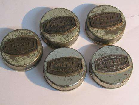 Rare 5 Tins of Big Five Wildlife Brass Puzzles