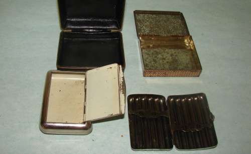 5 Vintage Cigarette Holders and  a Tabacco tin