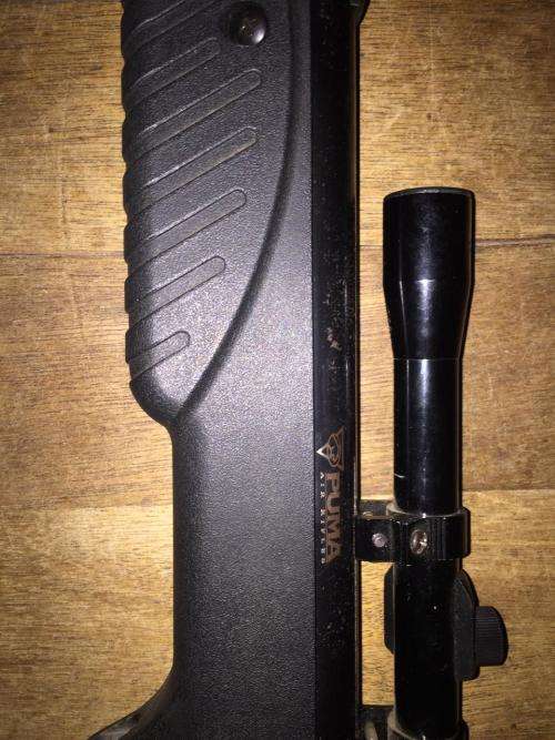 Puma air rifle with scope