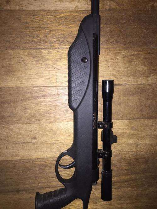 Puma air rifle with scope