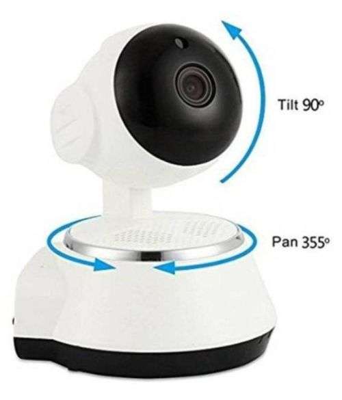 V380-Q6 Wireless IP Smart Security Camera HD Wifi PTZ Remote & Real-time Surveillance Pan Tilt 720P