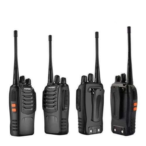 4 x 2-5km Long Range Walkie Talkie Set - Baofeng BF-888S Two-way Handheld UHF Radio