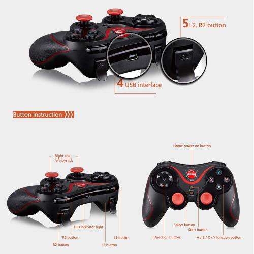 X3 GEN GAME BLUETOOTH WIRELESS GAMEPAD VR CONTROLLER FOR ANDROID SMARTPHONE + WINDOWS PC & TV BOX