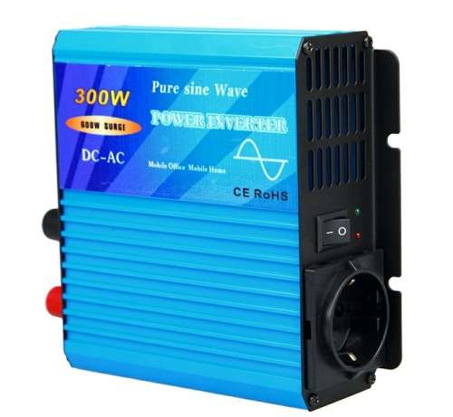 300W PURE SINE WAVE INVERTER - 24V DC TO 220V AC SOLAR OFF-GRID POWER STATION