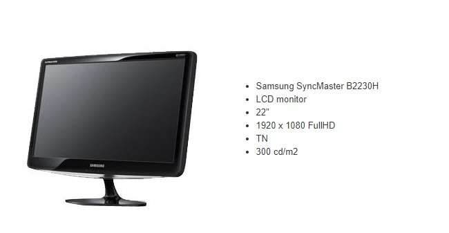 SAMSUNG SYNCMASTER | B2230H | FULL HD | PLEASE READ.