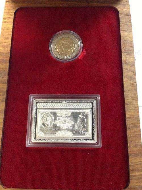 SARB 90th Anniversary Sterling Silver Set with Mr Nelson Mandela, SA's coin with the most History.