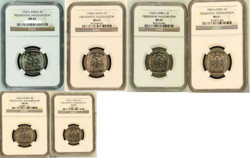 WOW GET THIS PERFECT COIN COLLECTION WHILE IT IS AVAILABLE - Mandela 1994  R5 Collection