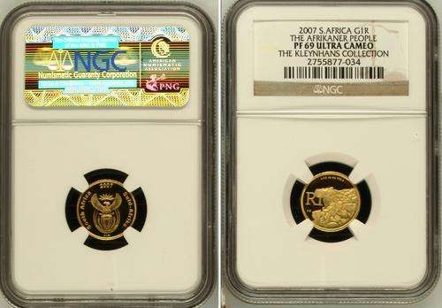 The super rare 2007 The Afrikaner People 24ct Gold Coin