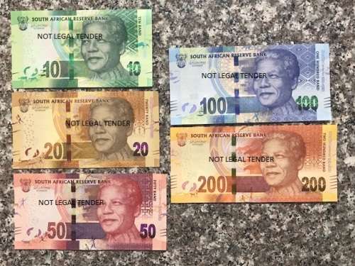 UNC Notes Set - 2018 Mandela 100th Birthday Commemorative Bank Notes Uncirculated