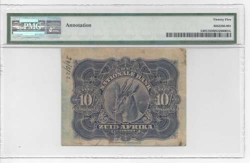 HOT - TEN SHILLINGS - The National Bank of South Africa / Orange Free State - Bloemfontein