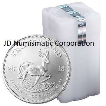 FIRST ON BOB - 2018 South Africa 1 oz Silver Krugerrand BU