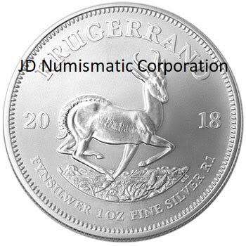 FIRST ON BOB - 2018 South Africa 1 oz Silver Krugerrand BU