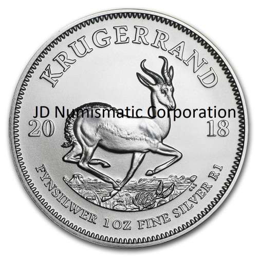 2018 South Africa 1oz Silver Krugerrand MS-69 PCGS (First Strike)