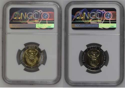 MS68 SET - FIRST ON BOB - 90Year and 100Year - MS68 Set Mandela Birthday Coins 2008 & 2018