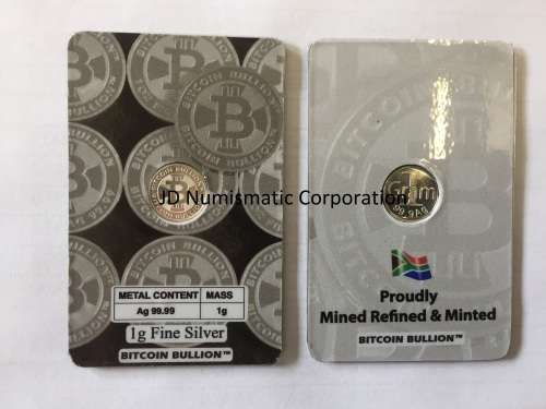 First on BOB - Bitcoin pure Silver Investment coins - Pure 1g Silver Ag99.99