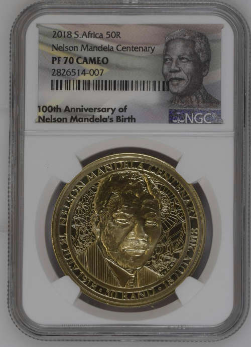 Complete Graded Set - 2018 Mandela 100th Birthday Commemorative Coin Set Graded by NGC