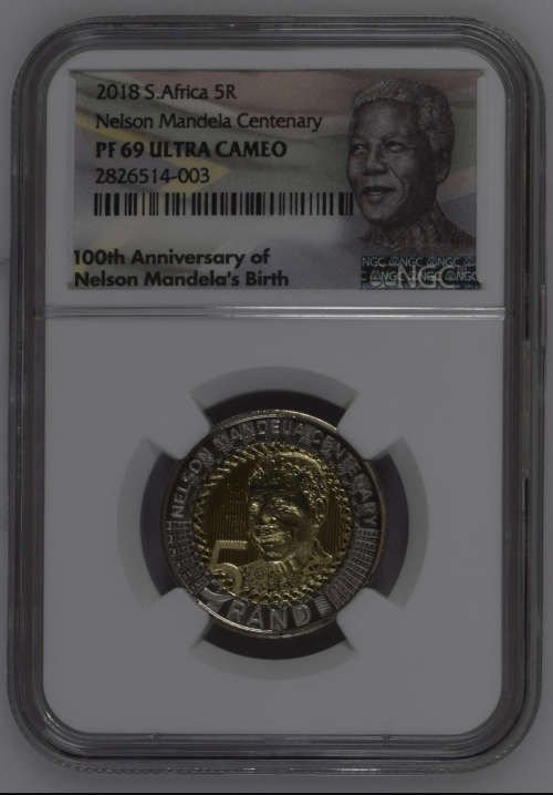 Complete Graded Set - 2018 Mandela 100th Birthday Commemorative Coin Set Graded by NGC