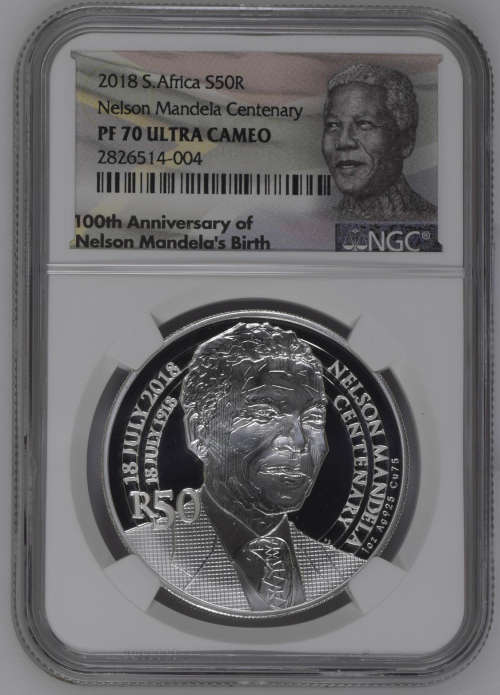 Complete Graded Set - 2018 Mandela 100th Birthday Commemorative Coin Set Graded by NGC