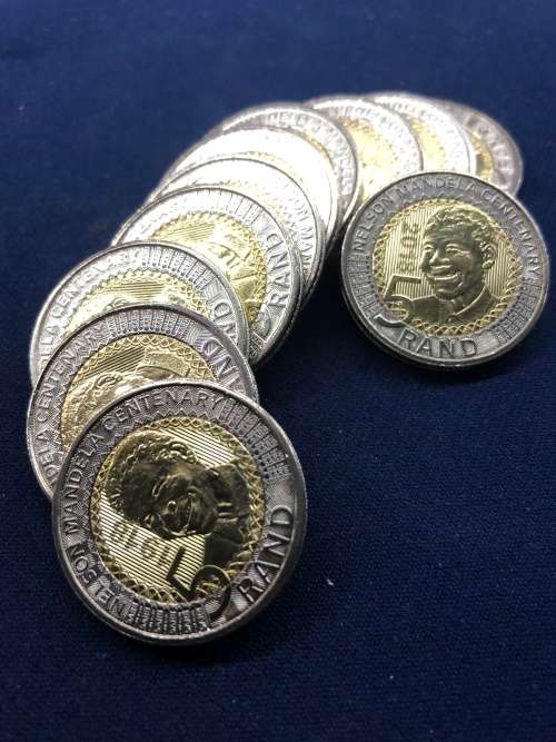 2018 Mandela Commemorative R5 Uncirculated from Sealed bags in ZIP Locks