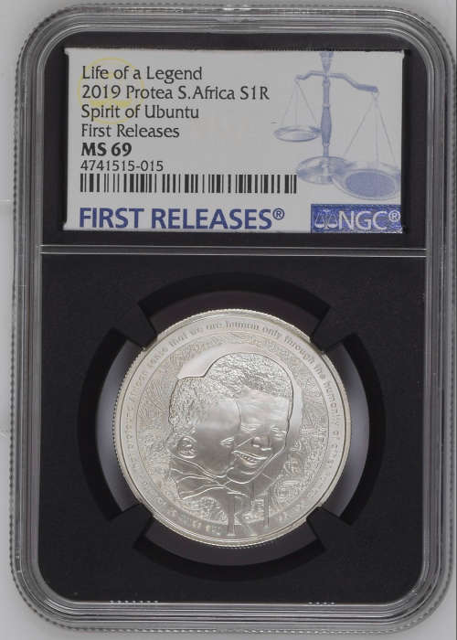 HOT  - 2019  Silver R1 Spirit of Ubuntu MS69 - FIRST RELEASES